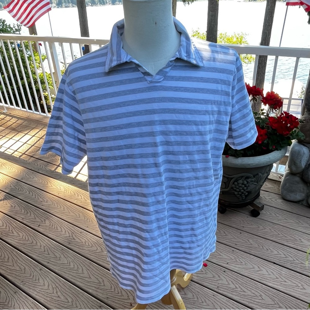 POLO Ralph Lauren Men’s Polo Shirt Short Sleeve Bold Stripe L Preppy Sporty